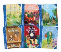 Jolly Phonics Folktales Readers, Complete Set (1-6) Blue Level (pack of 6) New