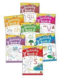 Jolly Phonics Activity Books, set 1-7 (new for 2026)